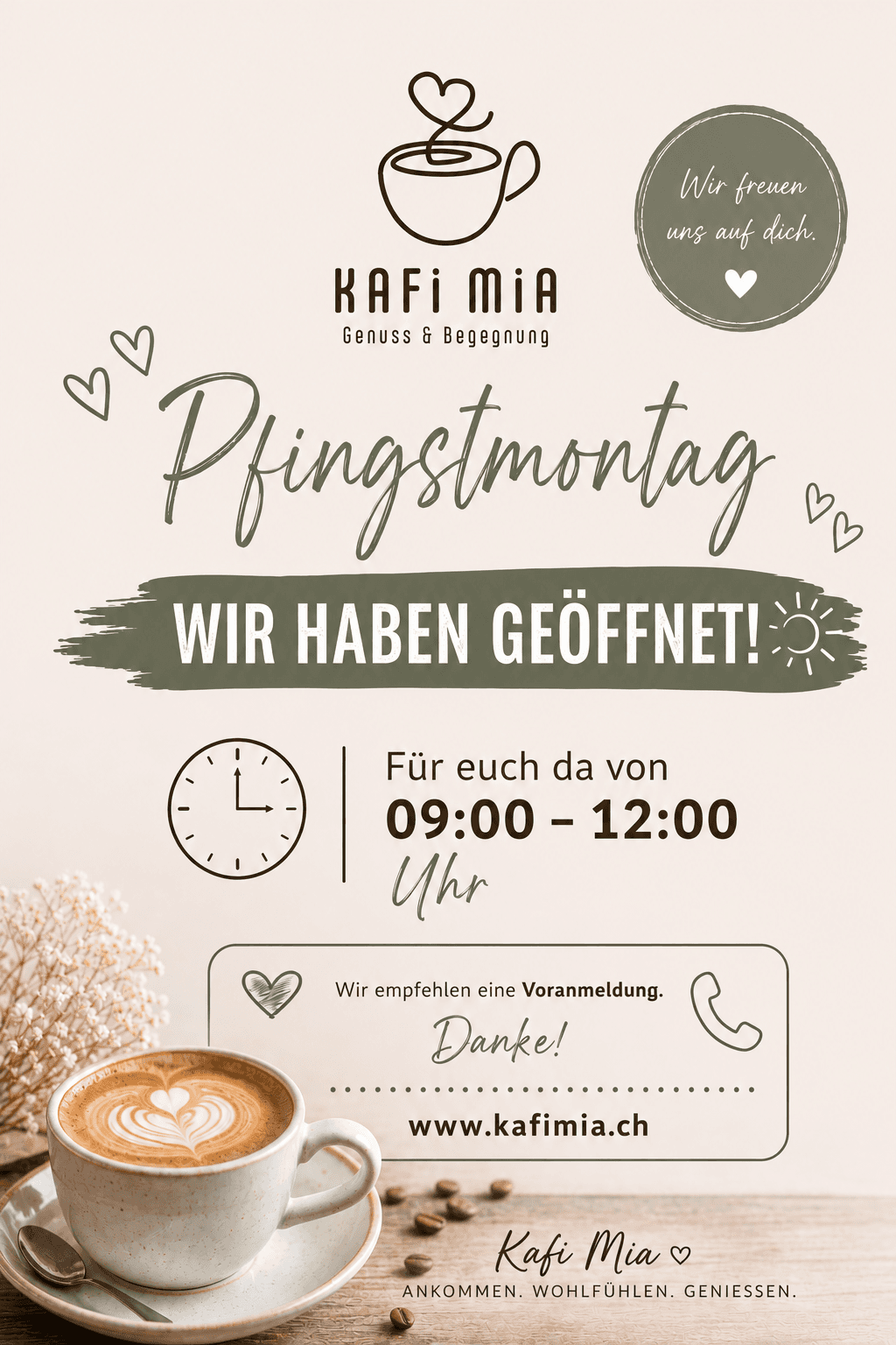 Pfingstmontag im Kafi Mia ☀️