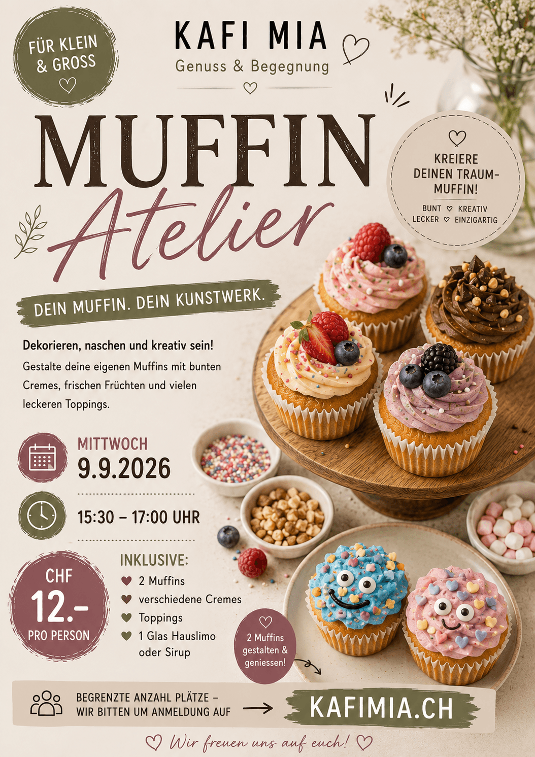 Muffin Atelier – für Klein & Gross 🧁