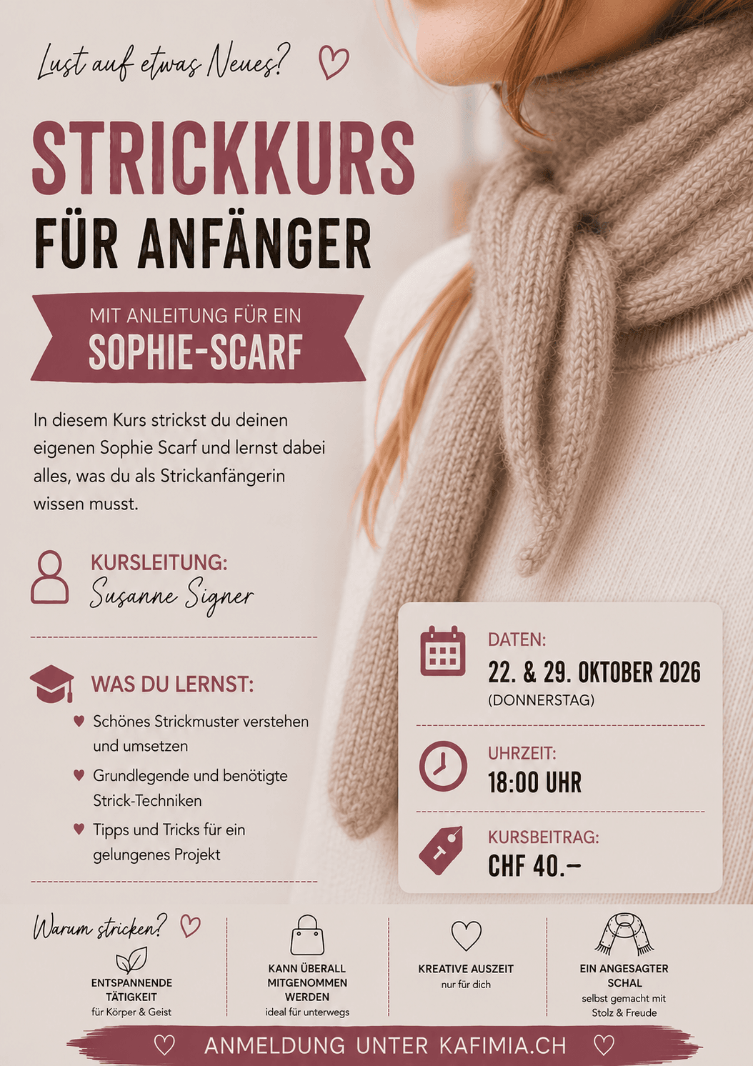 Strickkurs für Anfänger mit Anleitung