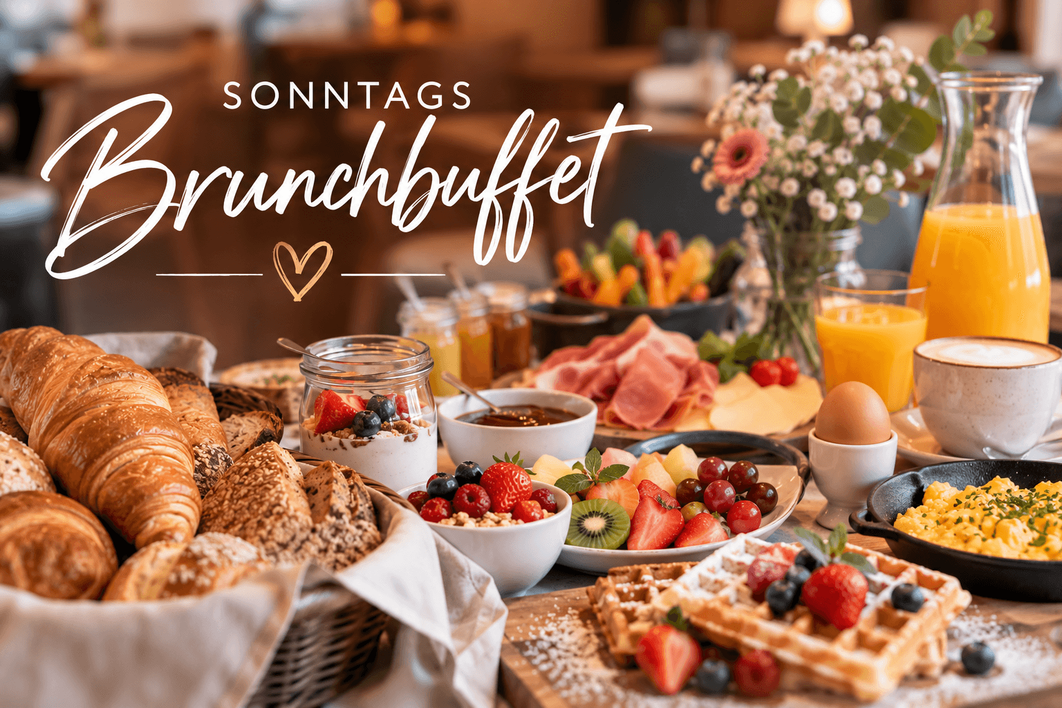Sonntags-Brunchbuffet 🥐