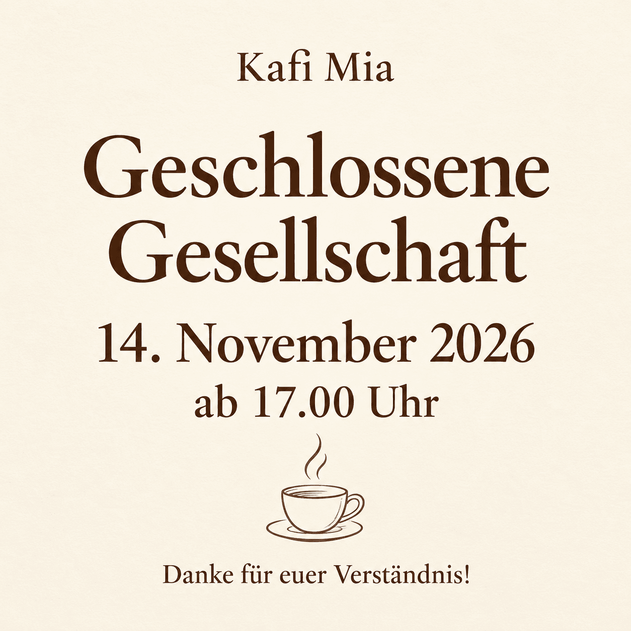 Geschlossene Gesellschaft